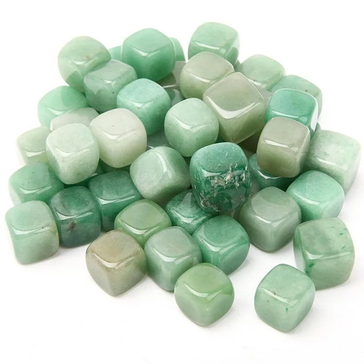 0.1kg Green Aventurine Cubes bulk tumbled stone