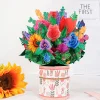Cadeau de carte de voeux de bouquet pop-up- pour la fête des mères