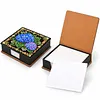 PU 5D Pearl Diamond Painting Kit Note Box DIY Diamond Art Notepad Box with 160 Sheets of Paper (Hydrangea Flower)