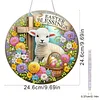 Thanksgiving-Ostern DIY 2D flache Acryl-Diamantmal-Kits 5D Diamantkunst-Fensteranh&auml;nger f&uuml;r Gartenwanddekorationen zu Hause