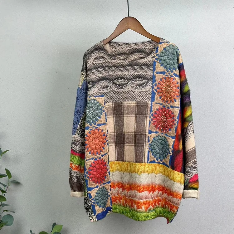 Floral Soft Comfortable Warm Sweater socialshop