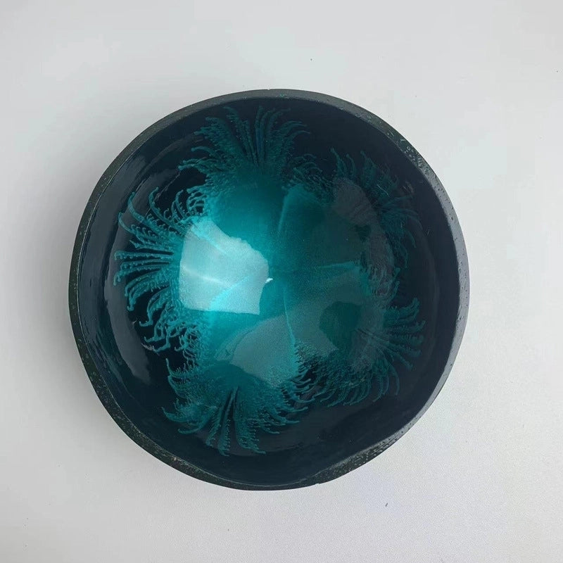 Pastoral Solid Color Coconut Shell Charcoal Shell Tableware 1 Piece