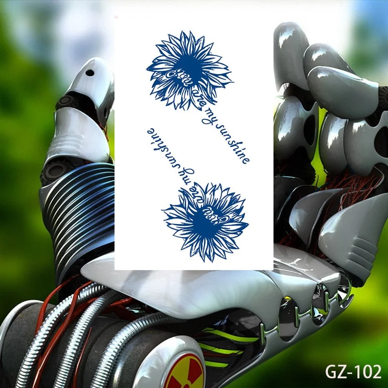 Temporary Waterproof Tattoos Stickers Creative Necklace Flowers Juice Ink Lasting Sexy Girls Arm Neck Waist Buttocks Fake Tatoo