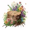 uk.everydayedeals (Limited Stock)Diamond Painting - Crystal Rhinestone - Stump Flower