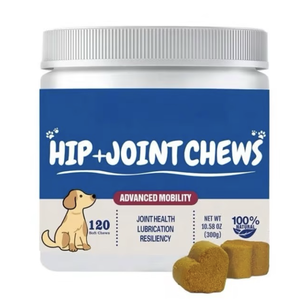 Pet Honesty Max Strength Hip & Joint Supplement – Glucosamine, Omega-3s & Chondroitin for Dog Mobility Support