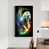 Diamond Painting -DIY Round Drill Tiger(70*40 CM)