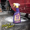 Wizards Power Clean Wheel and Tire Cleaner - Non Caustic and No Acid Biodegradable Interior Car Cleaner - Safe on All Kinds of Wheels - Dissolves Grease, Brake Dust and Road Grime - 22 oz