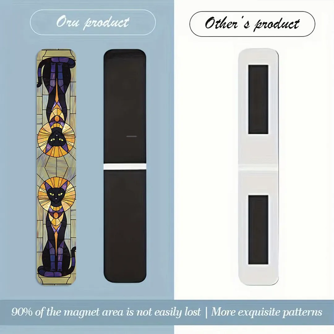 20Pcs Retro Trendy Theme Magnetic Bookmarks Lightweight Page Markers Waterproof Scratch-Resistant for Women Men Book Lovers Reading Office Supplies