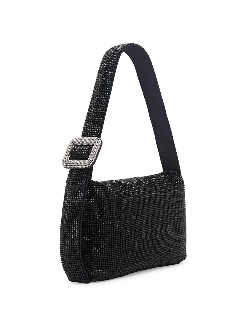 Benedetta Bruzziches Vitty Mignon Rhinestone Mesh Top Handle Bag