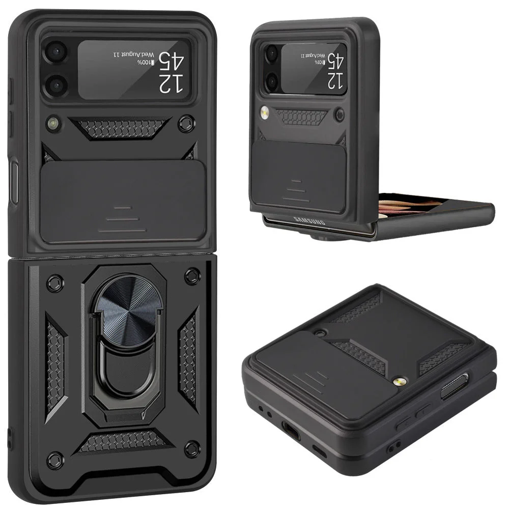 Drop resistant Z Flip 3 Sergeant cell phone case with back clip