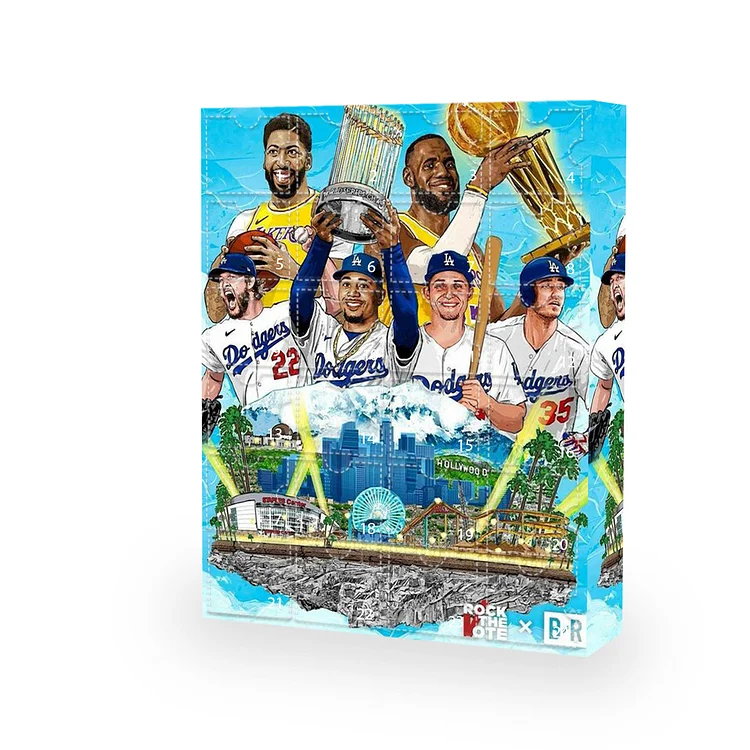 Los Angeles Dodgers Advent Calendar -- The One With 24 Little Doors