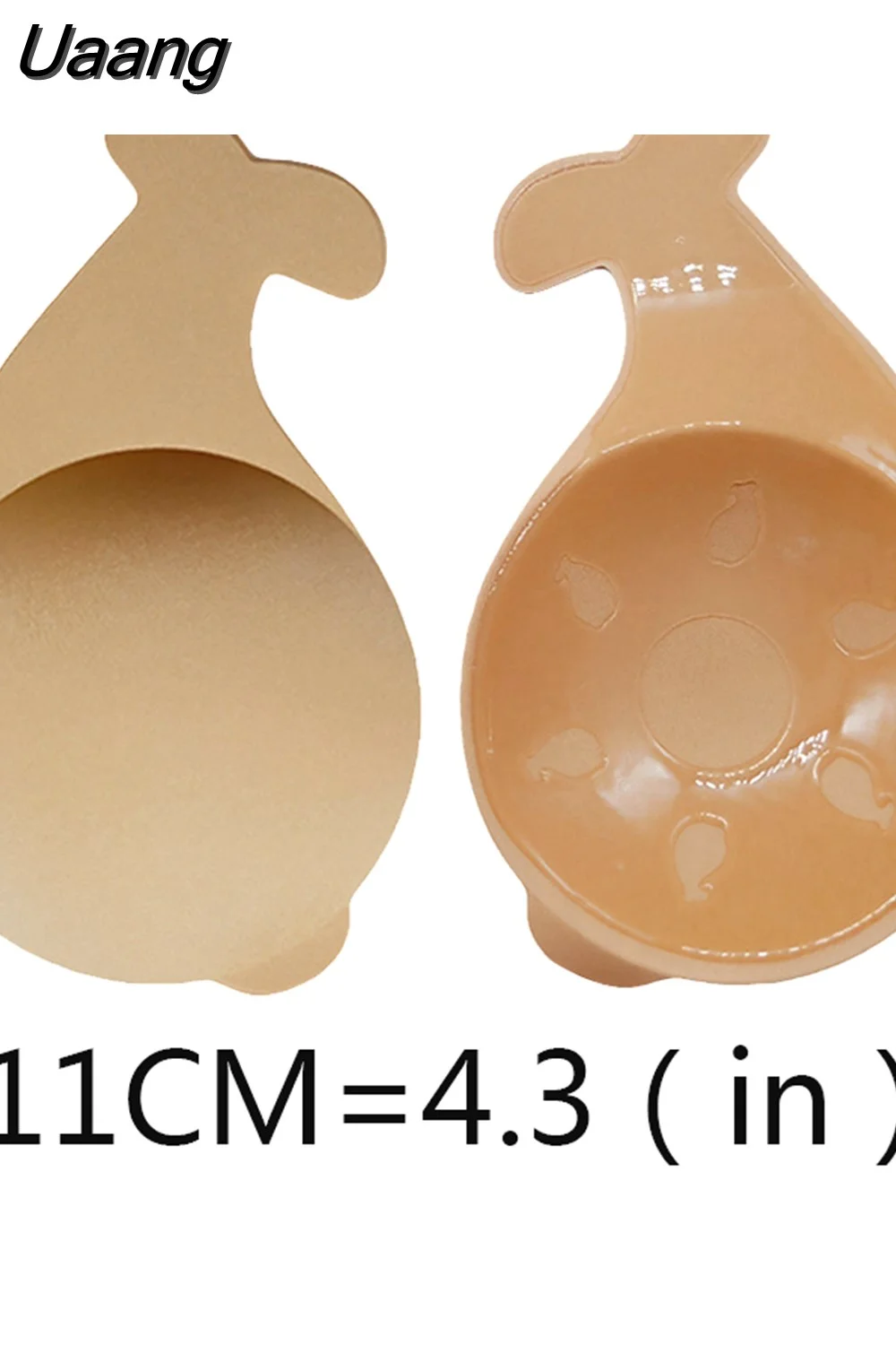 Uaang Adhesive Silicone Bra Pads Reusable Women Fish Tail Bh Sticky Bra Strapless Push Up Invisible Bra Sexy Lingerie Rabbit Bras