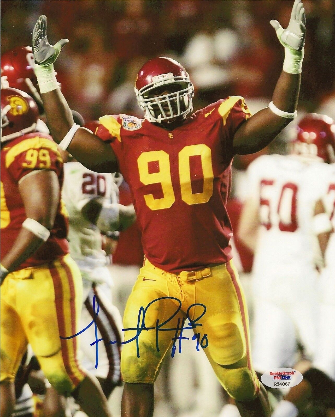 Frostee Rucker Signed USC Trojans 8x10 Photo Poster painting PSA/DNA COA Autograph Picture 2004