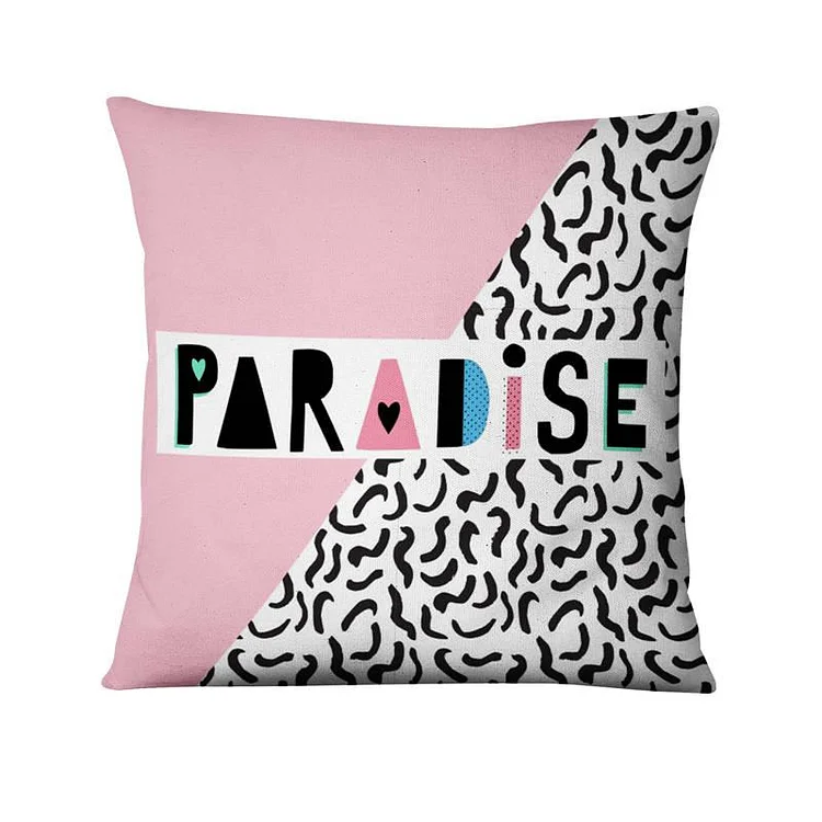 Linen Pillow Case  - Hello Summer Fresh Holiday 45*45cm