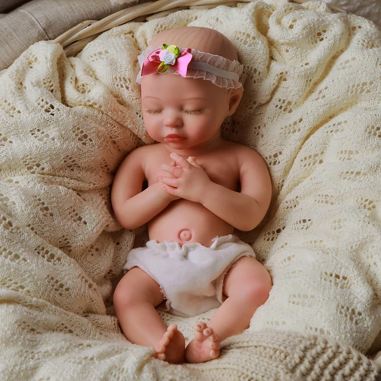 Babeside Tara 16" Realistic Silicone Sleeping Baby little Infant Girl Healing of the Heart