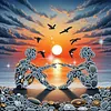 Stone Art Special Shaped 5D DIY Partial Drill Diamond Painting Kits for Adults Beginners Home Decor Diamonds Dots Gem Art 11.81 X11.81inch