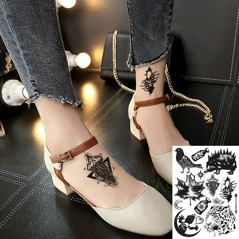 Waterproof Temporary Tattoos Sticker Scorpion Fly birds dark clouds fake tattos flash tatoo tatouage for women men