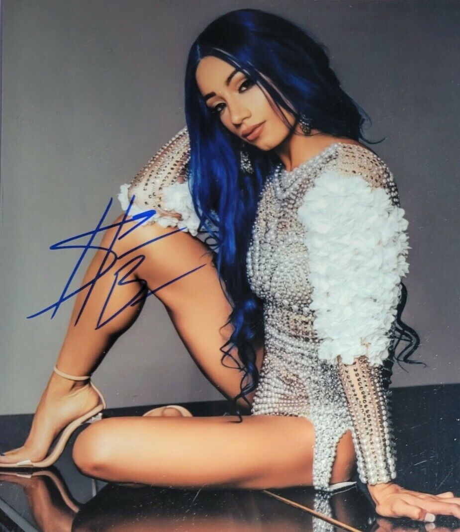 Sasha Banks Authentic Autographed 8x10 Photo Poster painting w/ COA