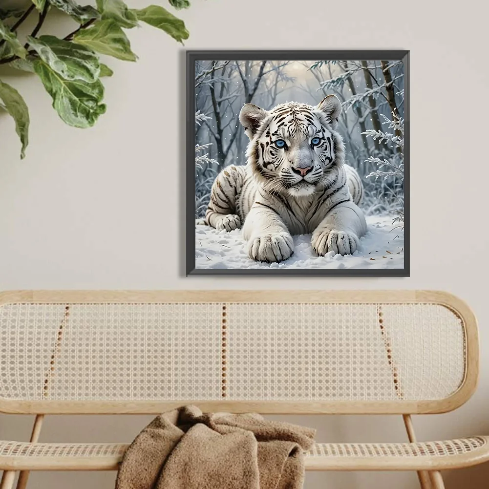 Diamond Painting - Full Round Drill - Tiger(Canvas|40*40cm)