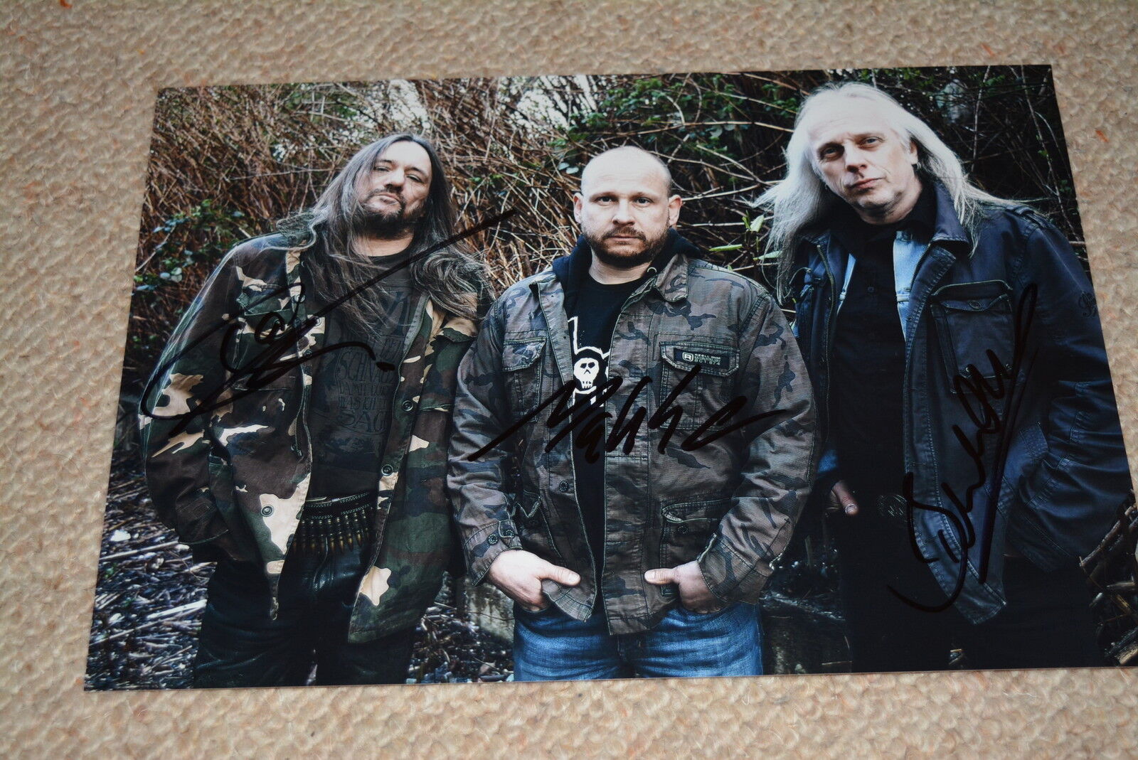 SODOM signed autograph In Person 8x11 20x28 cm full band