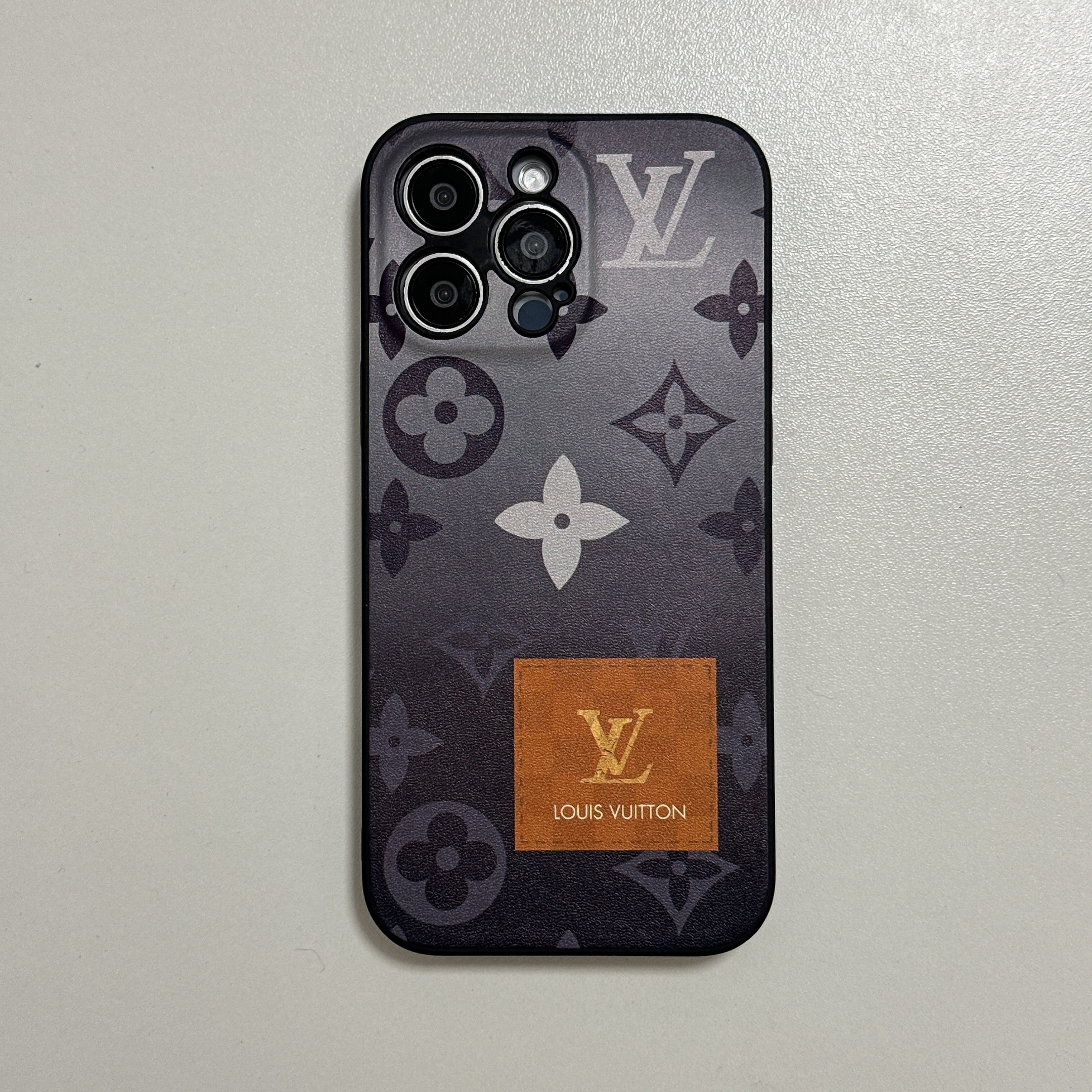 Iconic LV Monogram Canvas Luxury Leather Apple iPhone Case