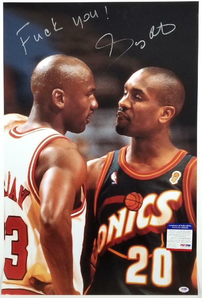 Gary Payton signed F*CK YOU