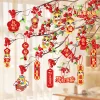 Spring Festival CNY Blessings Plant Flower Hanging Paper Decors