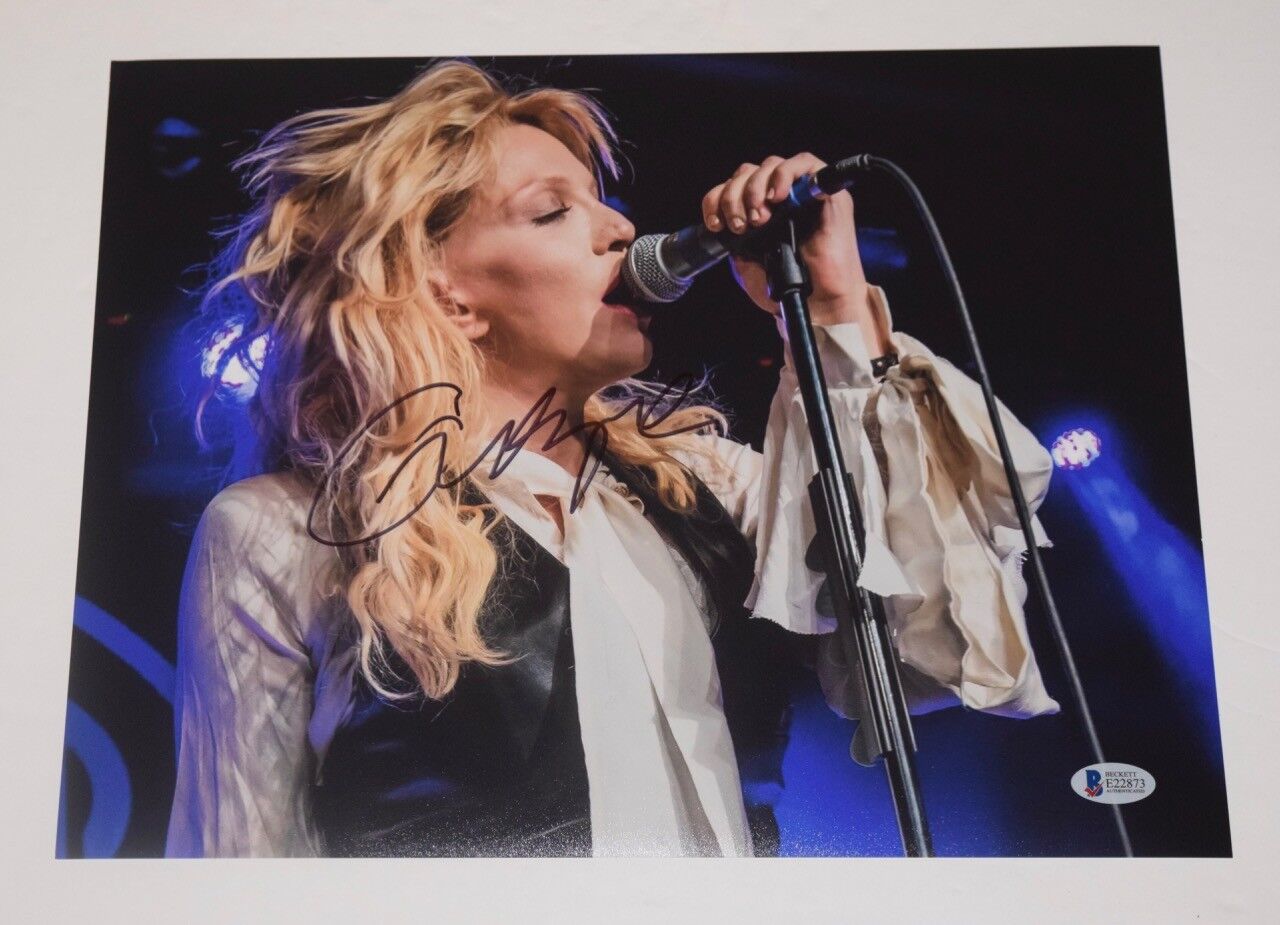 Courtney Love Signed Autographed 11x14 Photo Poster painting HOLE Kurt Cobain's Wife Beckett COA