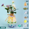 Wooden Vase Solid Mosaic Art Handmade Pasting Material Pack DIY Creative Decoration Kit