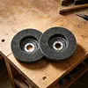 2PCS Nylon Fiber Flap Discs Angle Grinder Wear Resistant Strip Disc Buffing Wheels Multi-Use Lightweight for Clean Remove Paint Coating Rust Weld Oxidation (125x22 Grey)