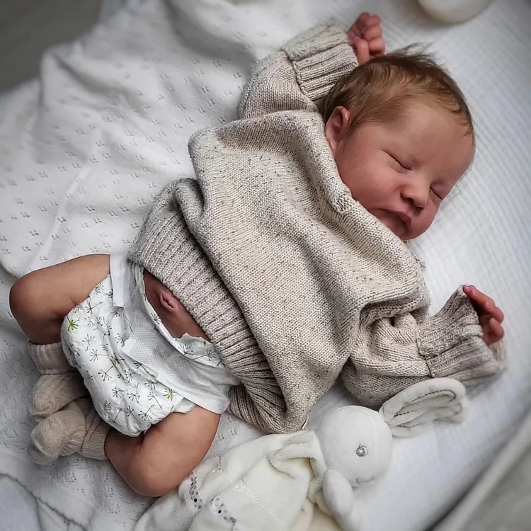 20'' Realistic Newborn Reborn Dolls Named George, 100% Handcrafted Poseable Baby Boy of by Dollreborns®