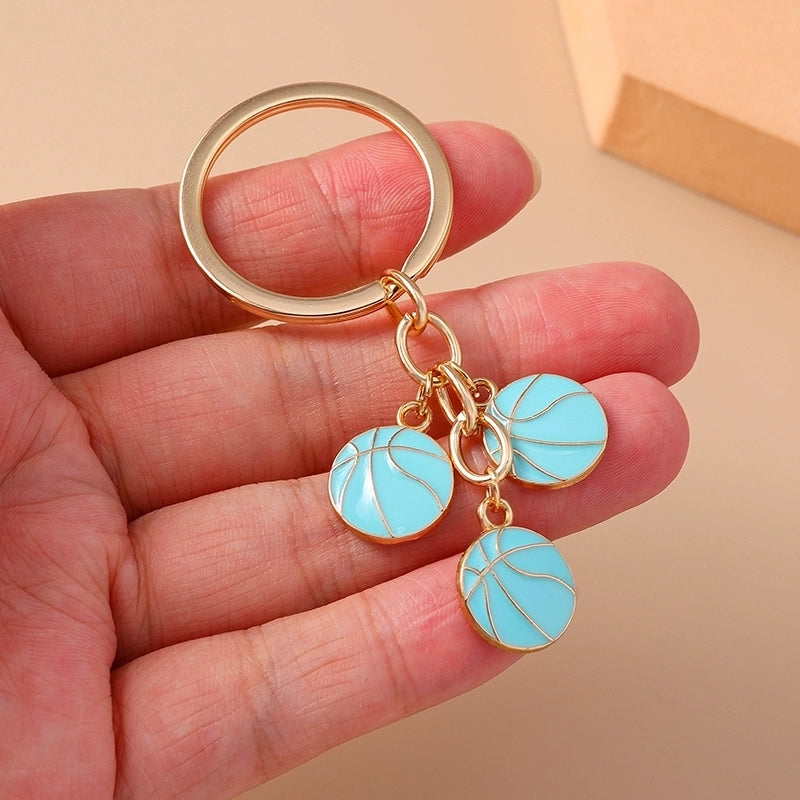 Casual Minimalist Basketball Alloy Bag Pendant Keychain