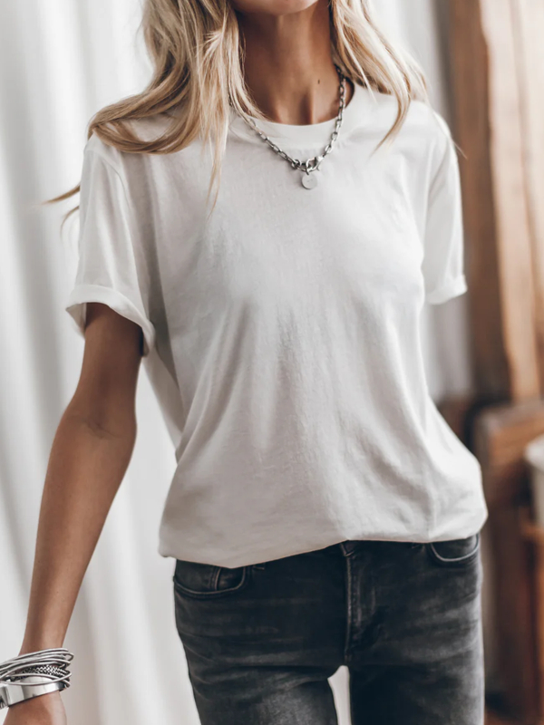 Retro Round Neck Shoulder Pullover For Ladies tjj Shicloths