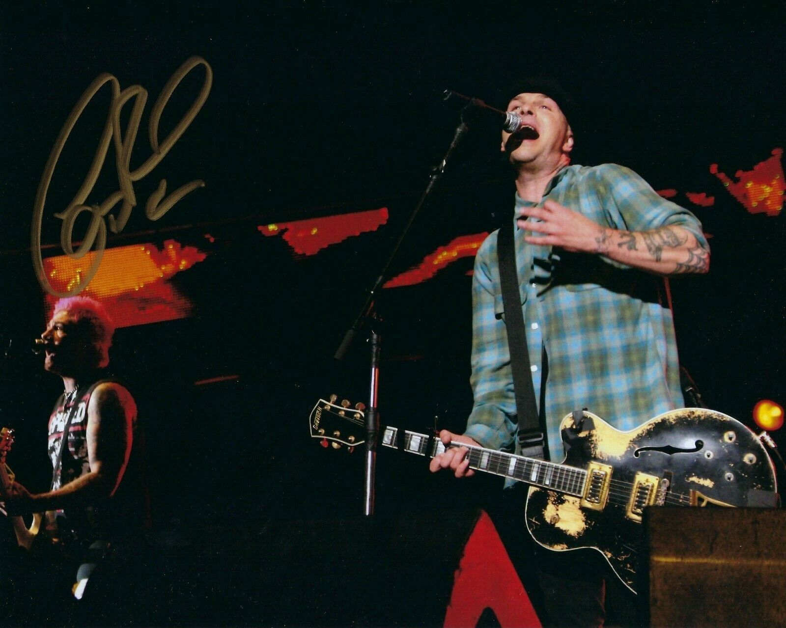 GFA Rancid Band Guitarist * LARS FREDERIKSEN * Signed 8x10 Photo Poster painting PROOF LF1 COA