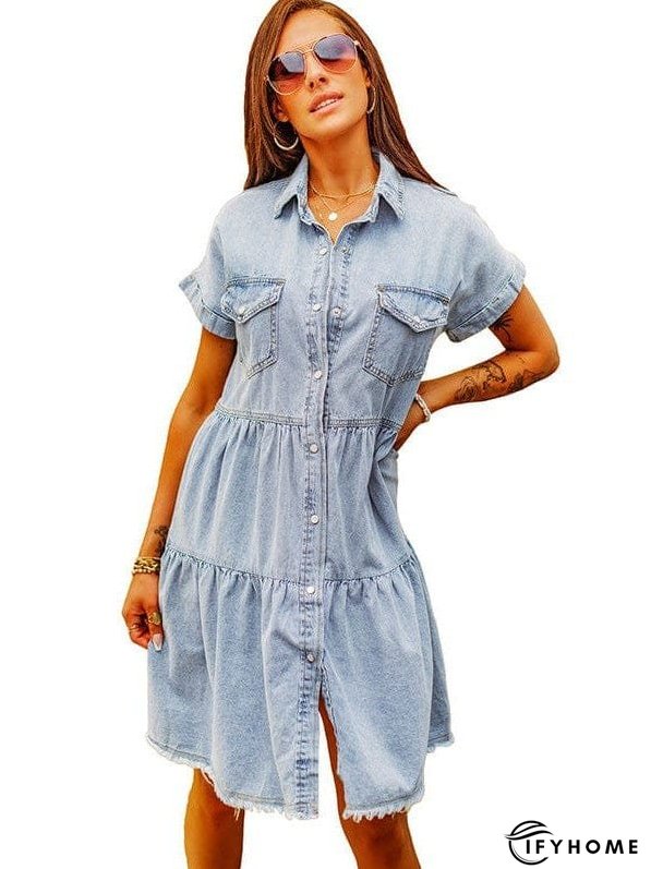 Pocket Denim Dress | IFYHOME