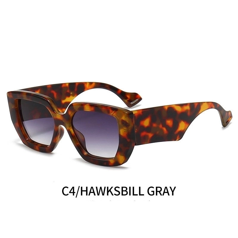 Minimalist Commute Color Block Solid Color Pc Square Full Frame Women’s Sunglasses