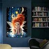 (50*70cm)Butterfly Angel Girl - Full Round Drill Diamond Painting