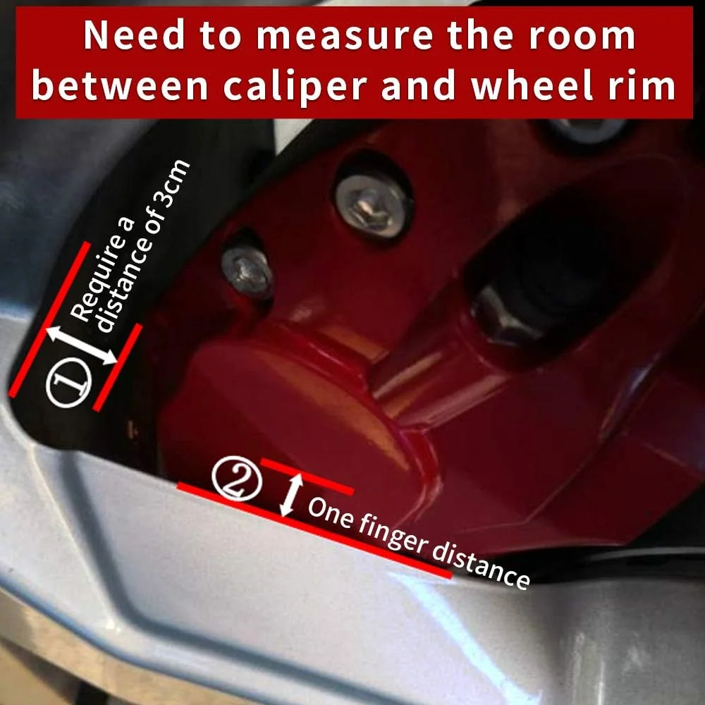 Car aluminum alloy special car special buckle screw fixed caliper cover (4PCS luxury upgrade version)