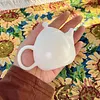 Unglazed Jade Porcelain Xishi Teapot, Handmade Dehua White Porcelain Single Teapot