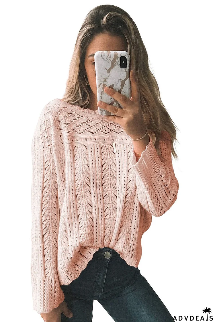 Solid Drop Shoulder Knit Sweater