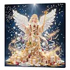 DIY Special Shape Diamond Painting Pearl Art With Inner Frame Kit 25x25cm(Christmas Angel)