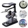 Welding Magnifying Glass with 10 LED Light Clip Clamp Soldering Magnifier