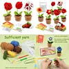 Flower Pot Crochet Starter Kits with Step-by-Step Video Tutorials, Hanging Potted Plants Knitting Starter Pack for Beginners Decoration