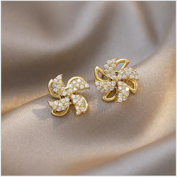 Rotating Windmill Earrings