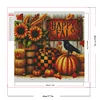 5D DIY Full Square Drill Partial AB Drill Diamond Painting Happy Fall Art45x45cm
