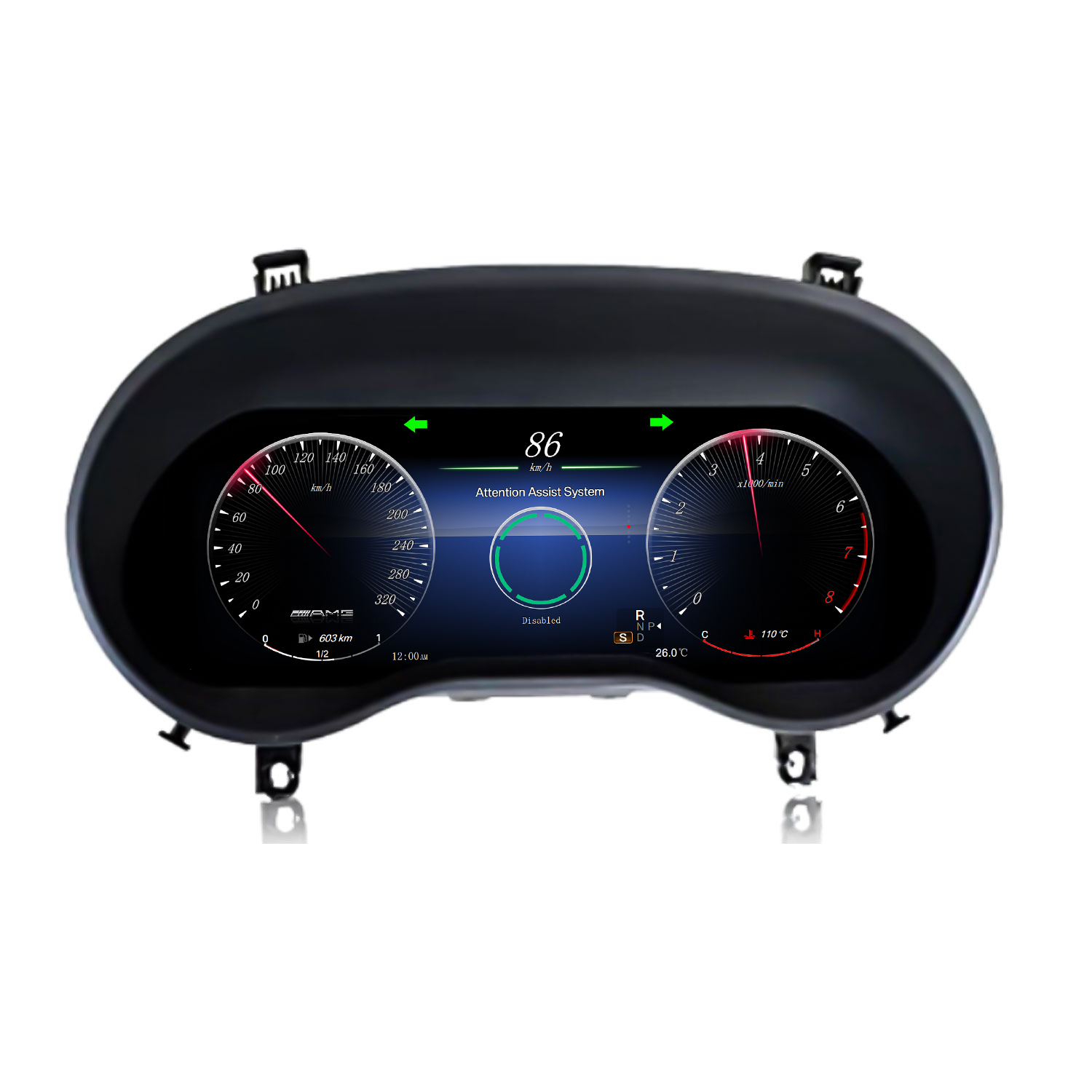 KOASON 12.3inch Digital LCD Dashboard Cluster For Mercedes BENZ VITO 