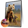 (50*70cm)Bears - Full Round Drill Diamond Painting