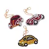 5pcs Cars-DIY Creative Diamond Keychain