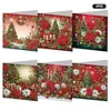 6PCS Diamond Painting Christmas Tree Greeting Cards Congratulations Cards & Gifts