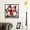 (40*40cm)Christmas Snowman - Full Round Drill Diamond Painting